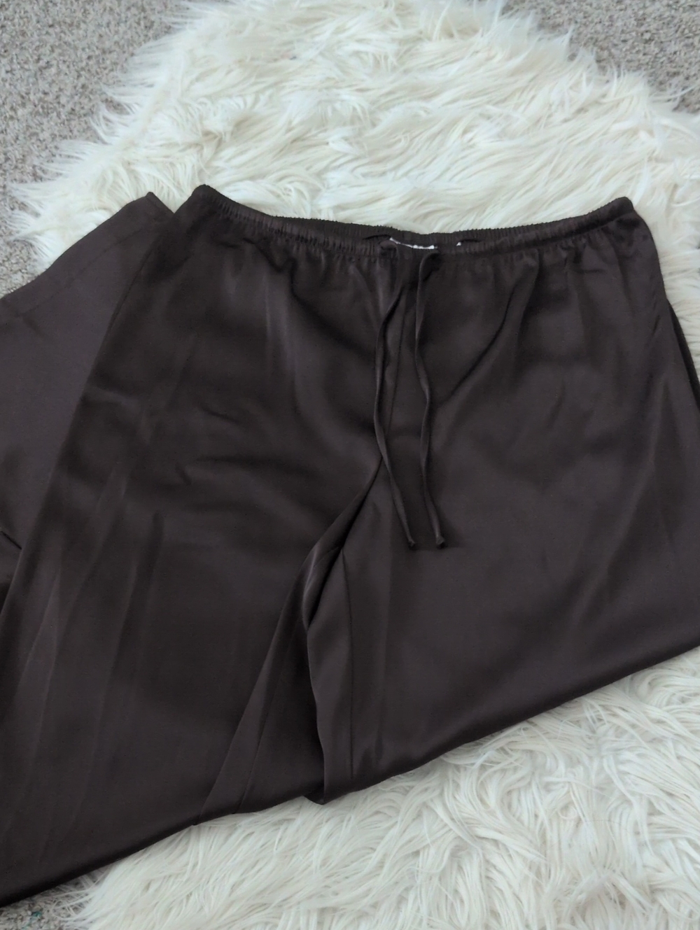 Revolve Song of Style Drawstring Satin Pants - Picture 2 of 8